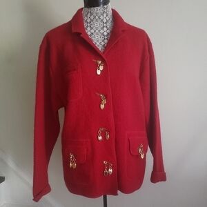 Vintage Lisa International Boiled Wool Jacket.
